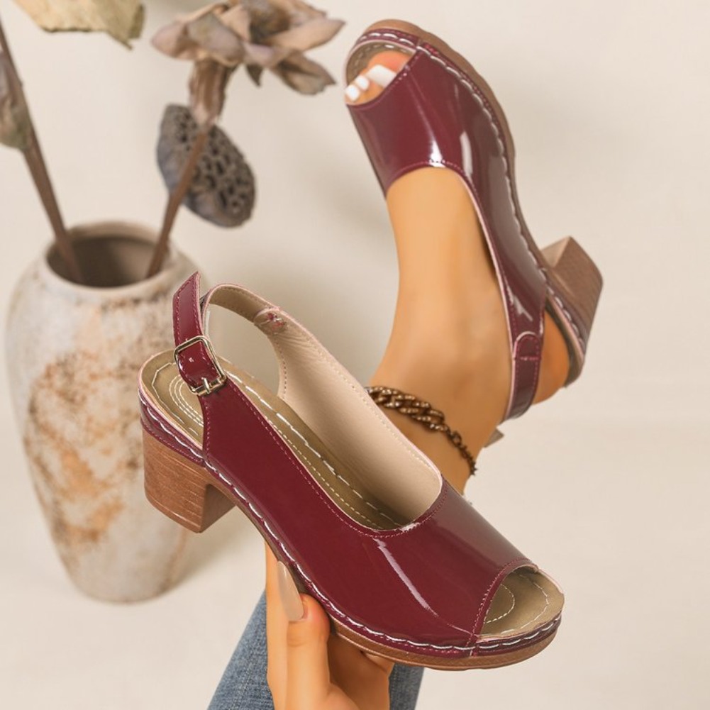 2026 New Women Heel Sandals El - Sewing New ulasan dan harga