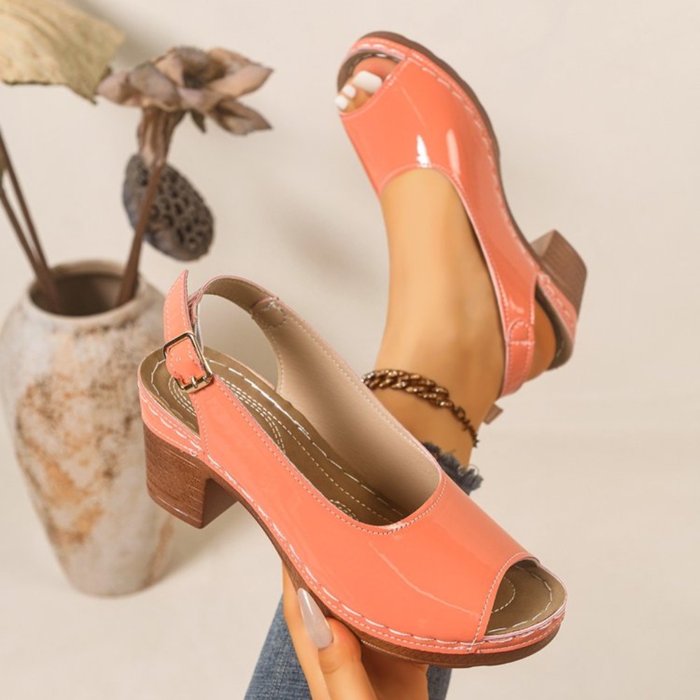 2026 New Women Heel Sandals El - Sewing New ulasan dan harga