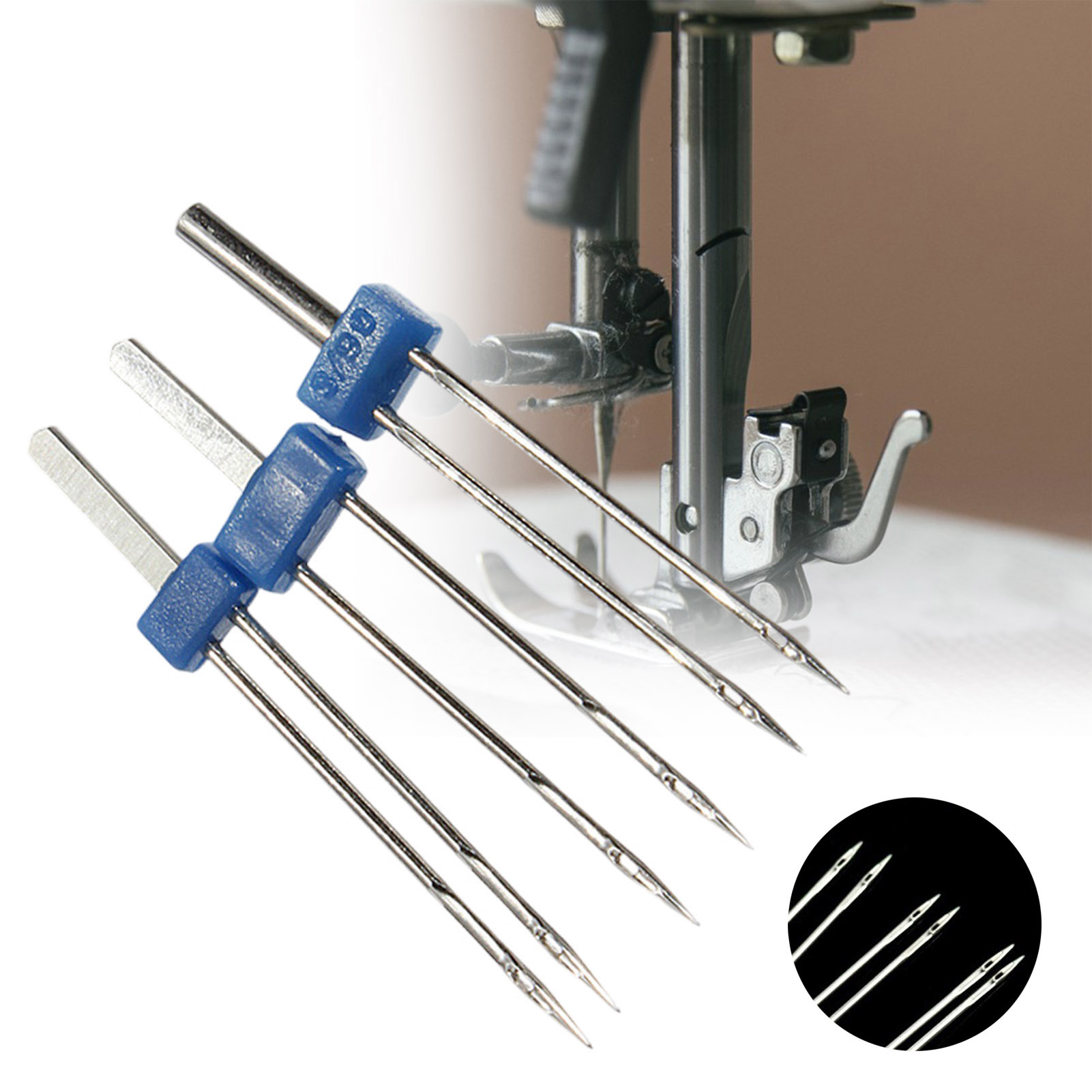 Twin Needles Set 3 Pcs Stainle - Twin Needle Stretch ulasan dan harga