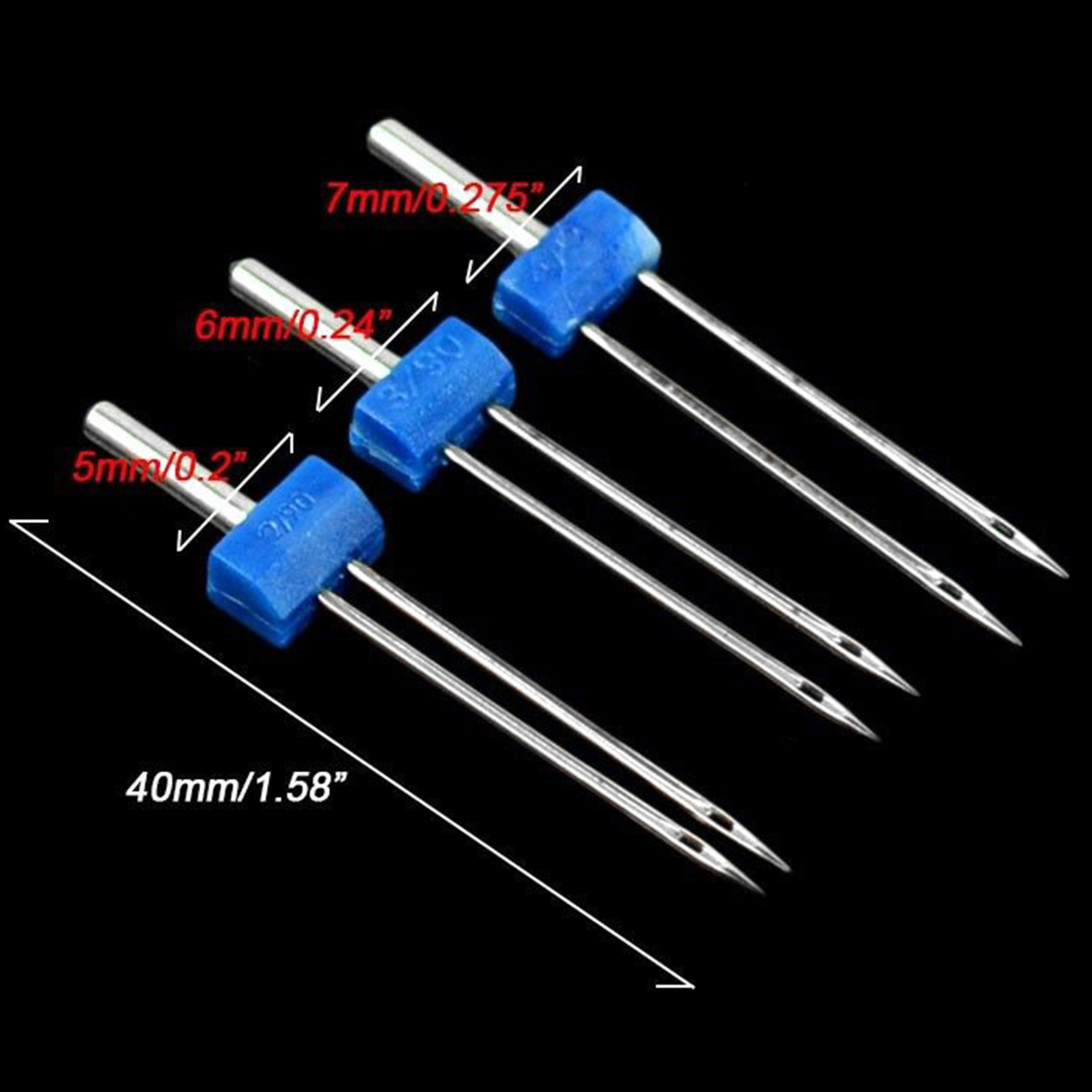 Twin Needles Set 3 Pcs Stainle - Twin Needle Stretch ulasan dan harga