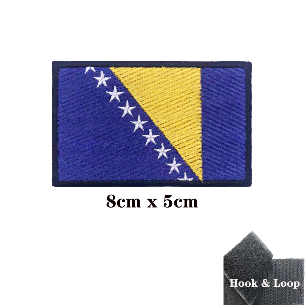 1PC Flag of Bosnia and Herzego - Velcro Sew On ulasan dan harga