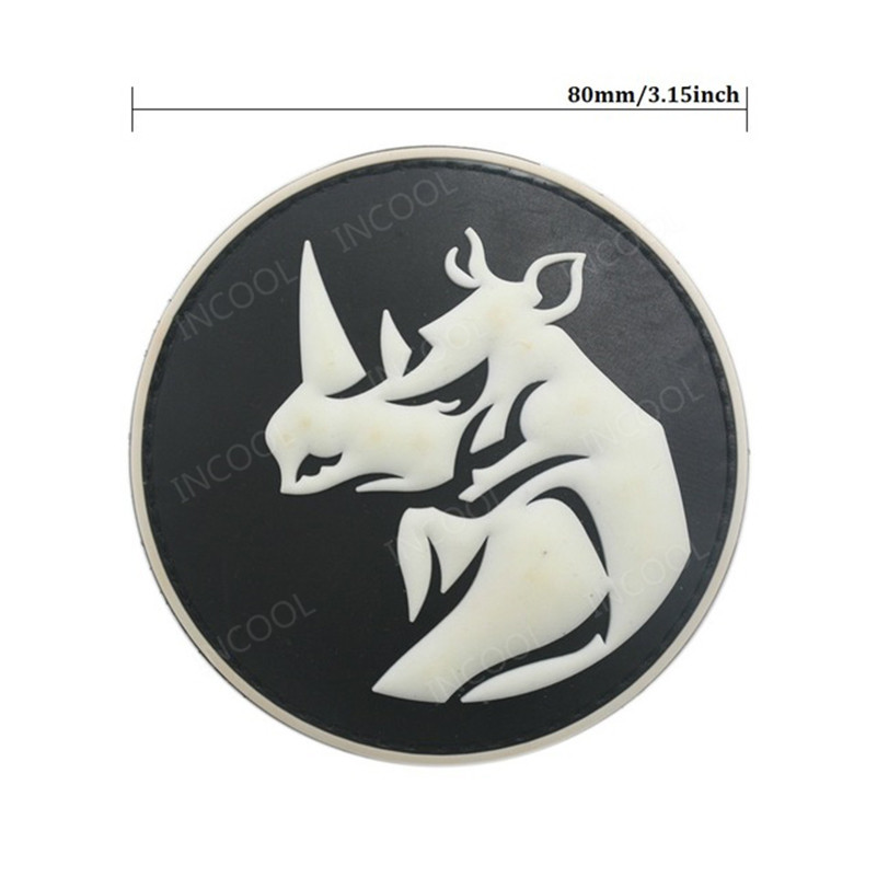 Rhino Head PVC Patch Tactical  - Velcro Sew On ulasan dan harga