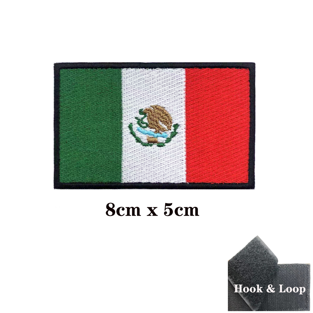 Mexican flag Mexico Patches Ar - Velcro Sew On ulasan dan harga
