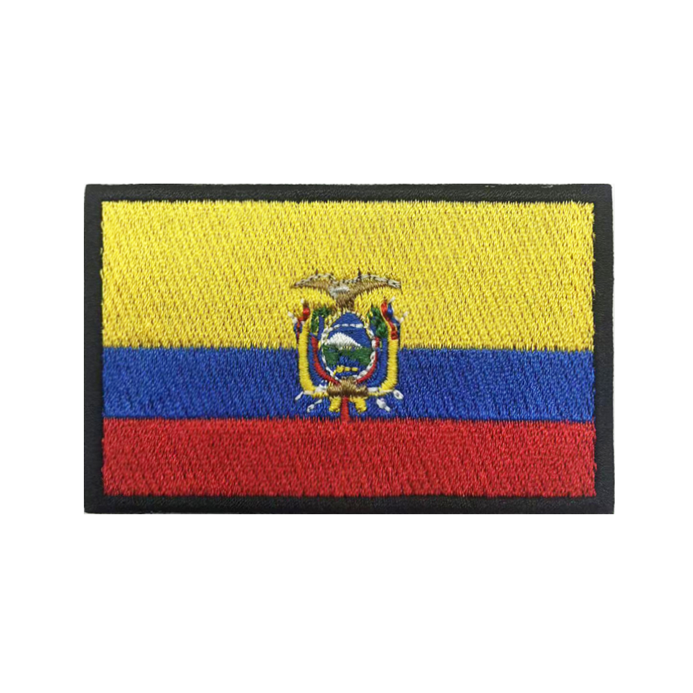 1PC Ecuadorian flag Ecuador Pa - Velcro Sew On ulasan dan harga